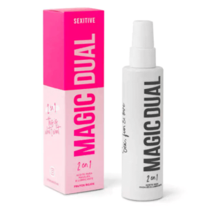 Magic Dual 2 en 1 : Aceite para Masajes y Lubricante intimo - Aroma Frutos Rojos -100ML