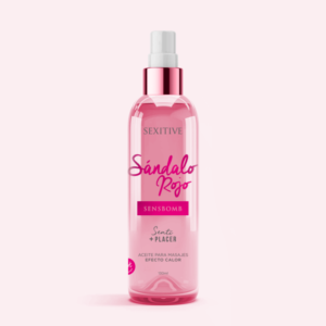 Aceite Efecto Calor Sándalo Rojo 130 ml.