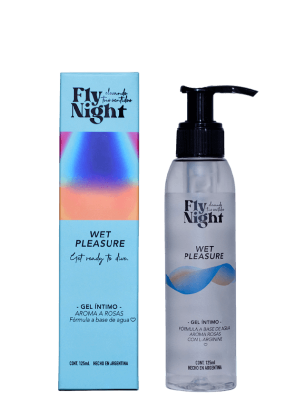 Gel íntimo Lubricante intensificante con L-Arginina - wet pleasure x 125 cc fly night