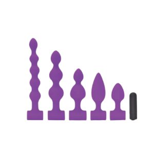 Kit para Iniciación Anal con bullet/balita vibradora intercambiable
