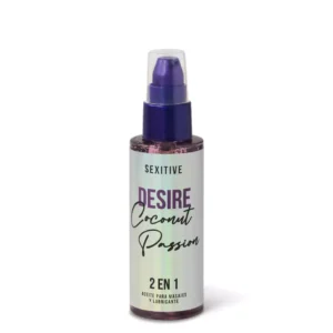 Aceite Masajes y lubricante Desire Coconut 2 en 1 - 60ml