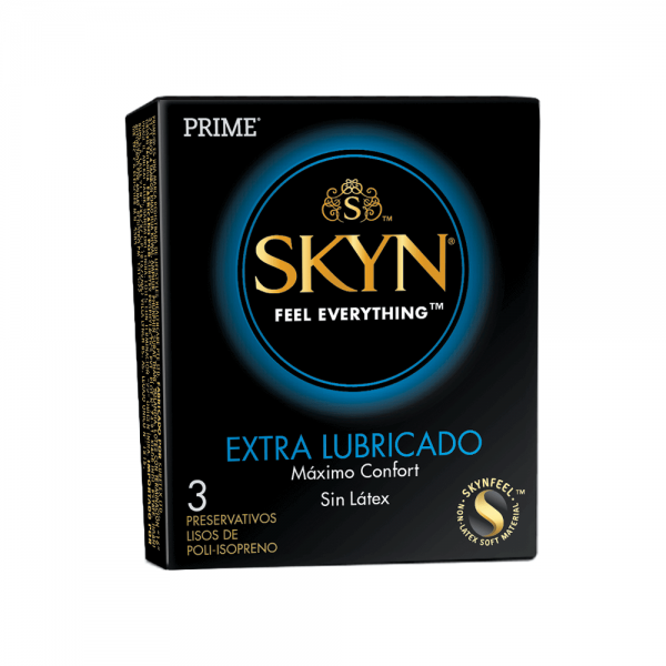 Preservativo SKYN EXTRA LUBRICADO sin latex PRIME X 12 unid