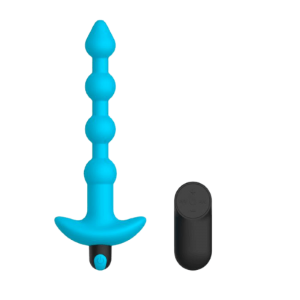 Varilla Anal Irregular Vibrador con Control remoto - 20 x 3 Ø cm - Hugo