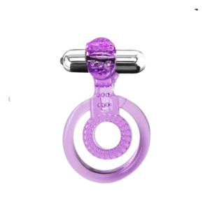 Anillo peneano Vibrador a pilas de silicona elástica