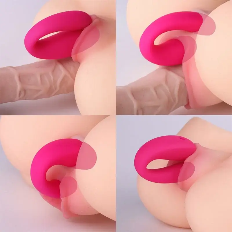 Vibrador en U para usar en pareja - con succión de clítoris y control remoto - Imagen 2