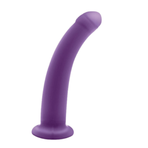 Dildo Curvo de Silicona 17 x 3.5 cm - Pinky 3