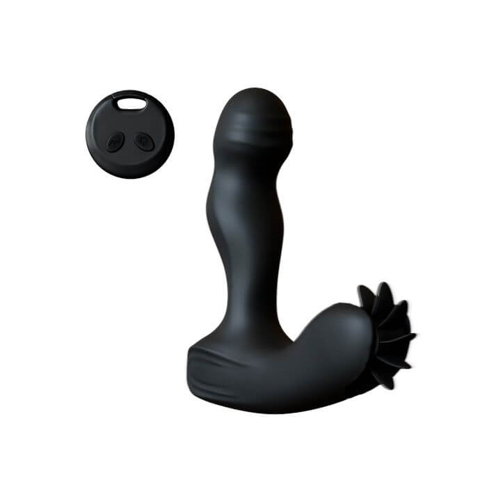 Estimulador Prostatico con Vibración + Lenguas Rotadoras + Control Remoto - Imagen 4