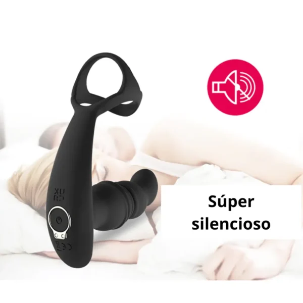 Estimulador Anal Prostatico con Bombeo Automatico y Anillo peneano - Pro 1 - Image 6