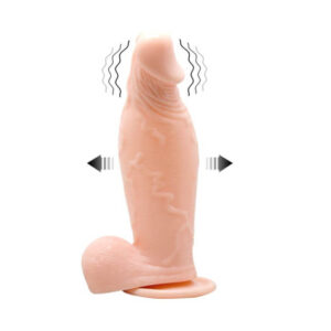 Dildo INFLABLE realistico con vibración 19 x 4 cm