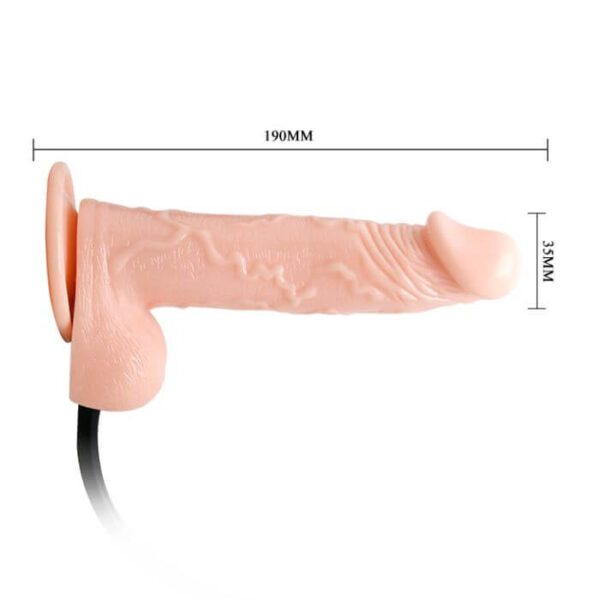 Dildo INFLABLE realistico con vibración 19 x 4 cm - Image 4
