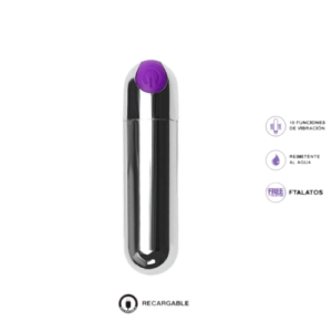 Bala Vibrador Bullet Silver - Recargable usb