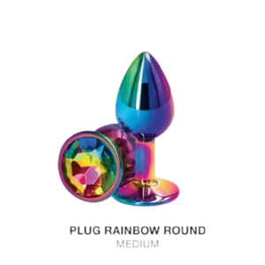 Plug Dilatador Anal Metalizado Tamaño Medium 8.2 x 3.5 cm