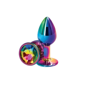 Plug Dilatador Anal Metalizado Tamaño Small 7.2 x 3.2 cm