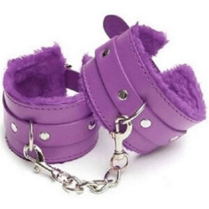 Esposas Tobilleras Gruesas en Cuero con Peluche