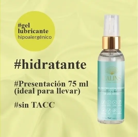 Gel Lubricante Neutro e Hipoalergénico - 75ml - Calins - Imagen 6