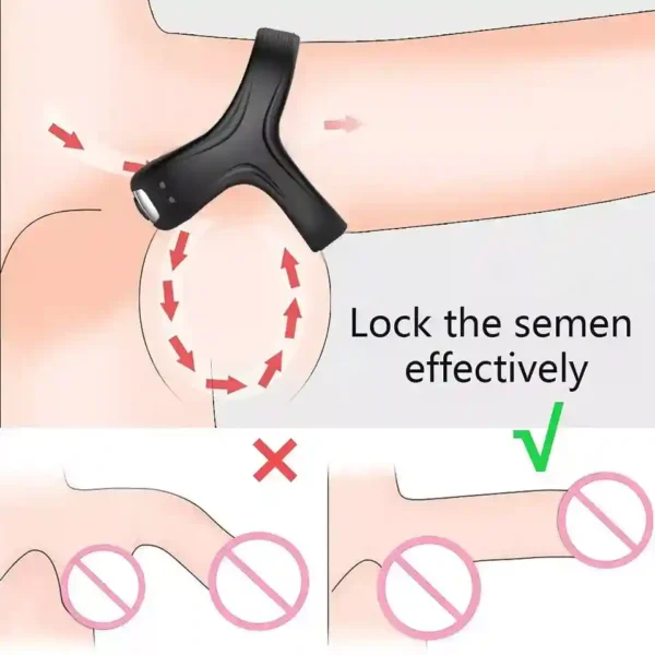 Anillo Peneano y Testicular con Vibración - Recargable - Image 3