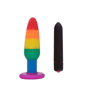 Plug Dilatador Anal 11 x 4 cm Pride con Bullet Vibrador