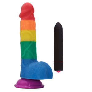 Dildo Macizo de 20x4cm - Con bullet vibrador de regalo 🎁 - Pride 5