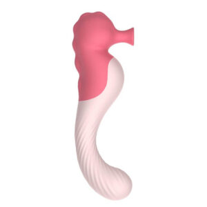 Estimulador vaginal 2 en 1: vibrador y succionador - Caballito de Mar Luxury
