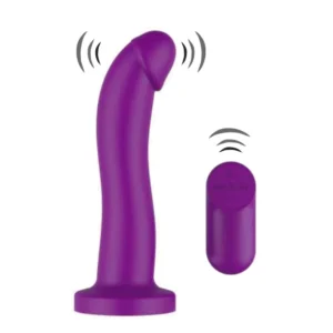 Dildo Vibrador a control Remoto - 18 x 4 cm - Naty 2- Recargable