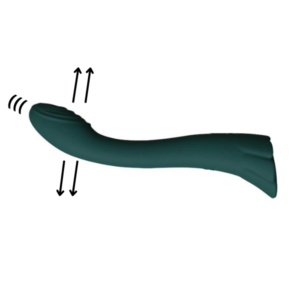 Vibrador Luxury 7 con Movimiento de Sube y Baja - Recargable