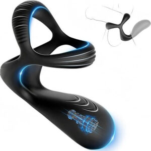 Anillo Peneano y Testicular con Masajeador Prostático Perineal