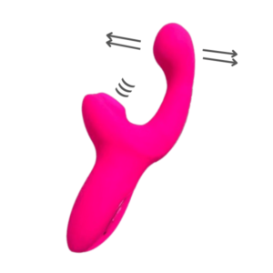 Vibrador doble Estimulación: movimiento pendular y succión - Luxury Punto G