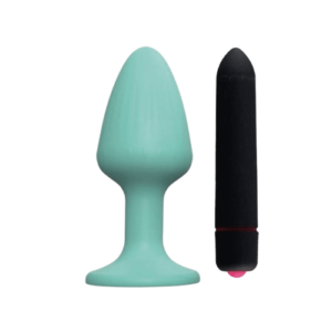 Plug Anal de 10 x 4,7 cm con ventosa en base - Bala Vibradora extra de Regalo