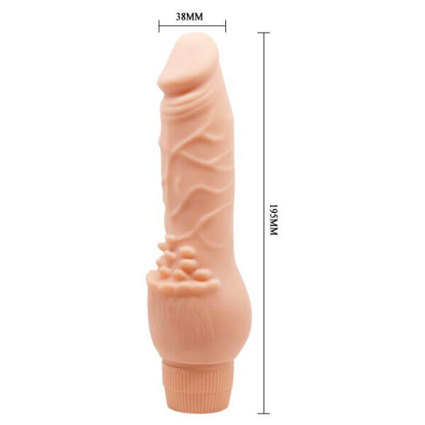 Dildo Realista con Vibración Regulable - 19x3cm - Clark - Image 3