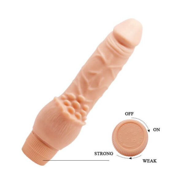 Dildo Realista con Vibración Regulable - 19x3cm - Clark - Image 2