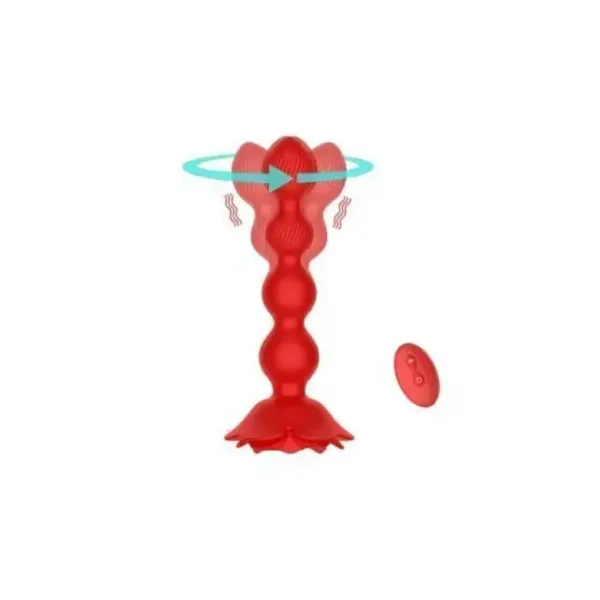 Plug Anal Escalonado con función de Vibración y Giratorio - BUTT PLUG FLOWER - Image 2