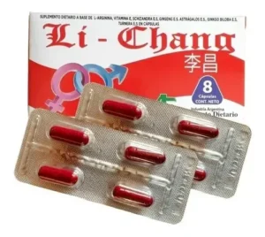 Li-Chang - Vigorizante Sexual Masculino - caja x 8 capsulas