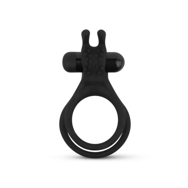 Anillo Peneano doble con Rabbit clitorial y Vibrador - A Pilas - Image 3