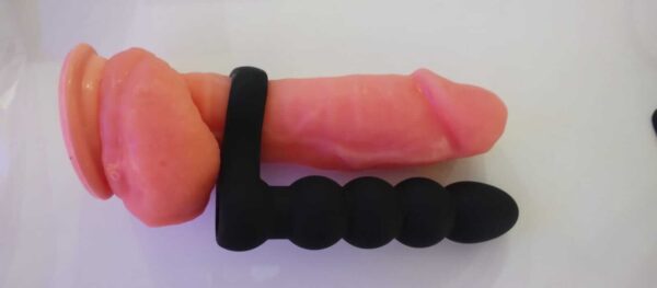 Accesorio para hacer Doble Penetración simultanea - 13x3 cm - con bullet vibrador extraíble - Image 2