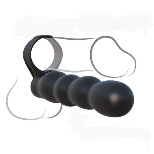 Accesorio para hacer Doble Penetración simultanea - 13x3 cm - con bullet vibrador extraíble