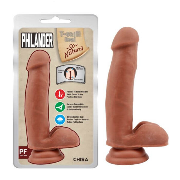 Dildo Realista de 18 cm x 3,5 cm Φ - con ventosa en base- Latino - Image 2