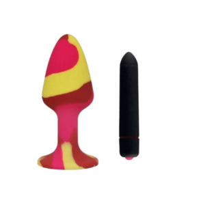 Plug Anal de 8,8 x 4,4 cm con ventosa en base - Bala Vibradora extra de Regalo