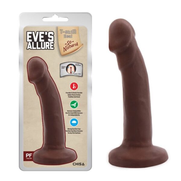 Dildo Realista de 18,5 x 3,7 cmΦ – EVES ALLURE - Mulato - Image 3