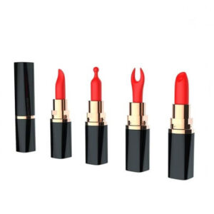 Vibrador Estimulador de Clítoris en forma de Lápiz Labial - LIPSTICK 4 en 1
