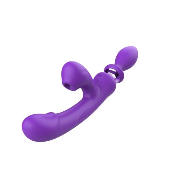 Multifunción Luxury 3 en 1 : Vibrador - Succionador - Plug Dilatador - Image 5
