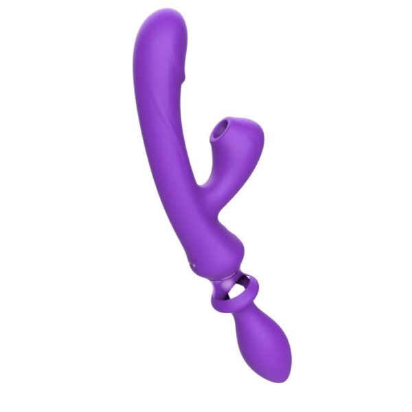 Multifunción Luxury 3 en 1 : Vibrador - Succionador - Plug Dilatador - Image 3