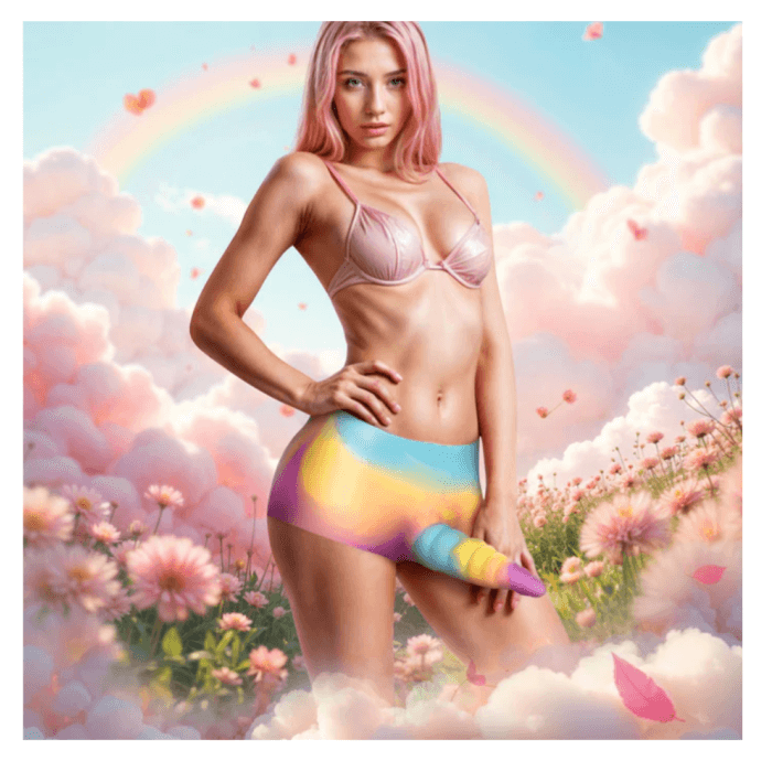 Calza de silicona con Dildo Unicornio 🌈 🦄 - Image 2