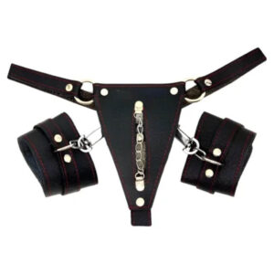 Tanga de Cuero con Esposas