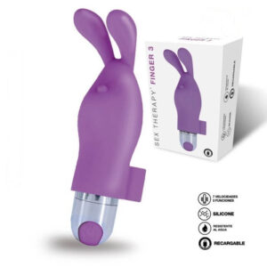 Dedal Vibrador Rabbit Finger - Recargable
