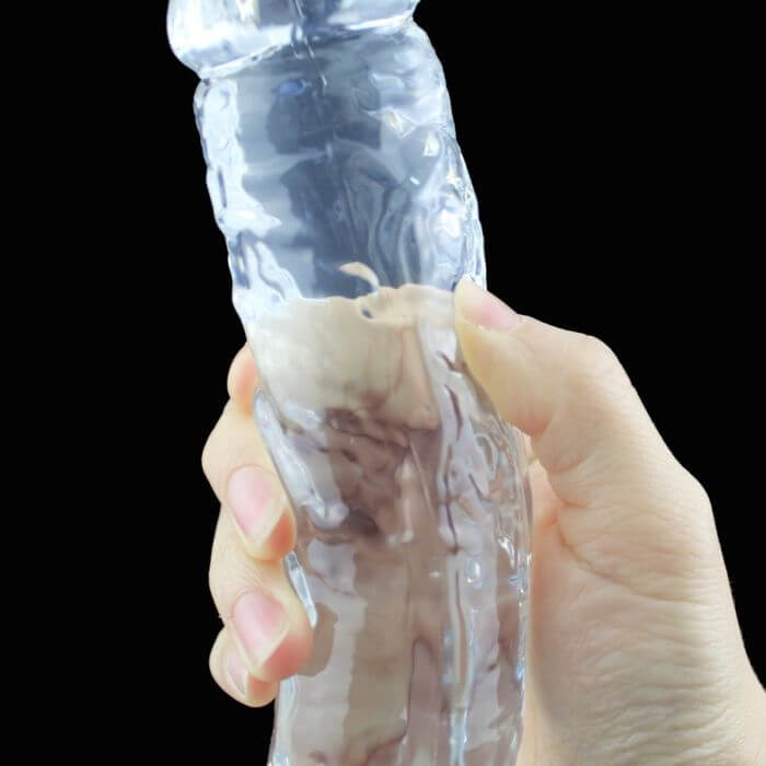 Dildo Transparente y Flexible con Ventosa en Base - 21 x 4 cm - Image 7