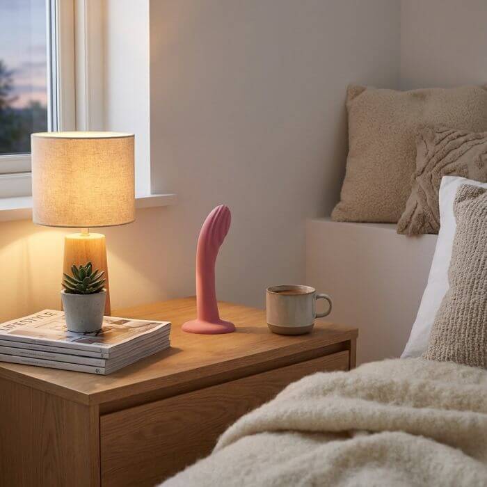 Dildo con textura Ondulada - 17 x 3,5 cm - Passion Play - Image 5