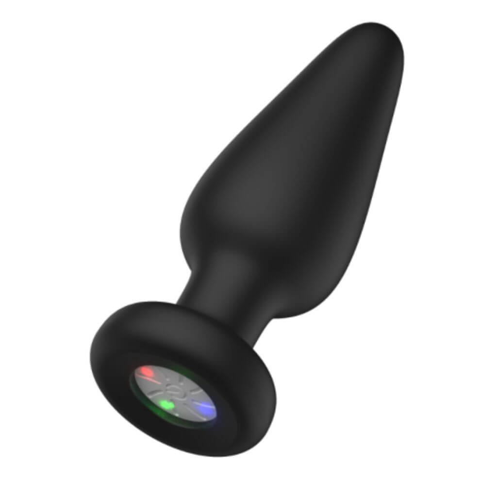 Plug Dilatador Anal Conito con Luces - 10 x 3 cm aprox