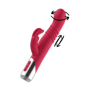 Vibrador de doble Estimulación con función de Rotación y Empuje - Luxury Rabbit