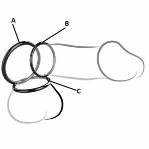 Set X 3 Anillos Peneanos Metálicos - Erectores y Retardantes -