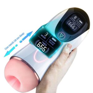 Masturbador de Pene con vibración, succión y gemidos